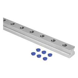 Linear guide rails straight, steel (21355)