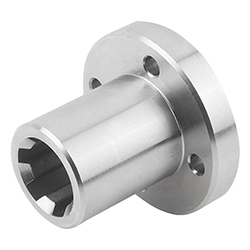 Splined hub with flange (24011)