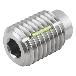 Adapter bush with thread lock, stainless steel (03197)