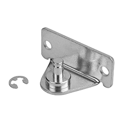 Angle bracket, form B, steel or stainless steel (27657)