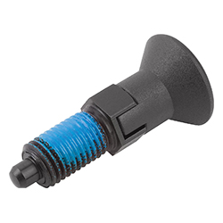 Indexing plunger with thread lock, form CP with locking slot without locknut (03089)