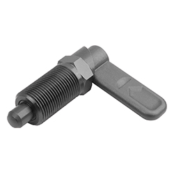 Cam-action indexing plunger with hexagon, form A, without cap without locknut, steel (03099)