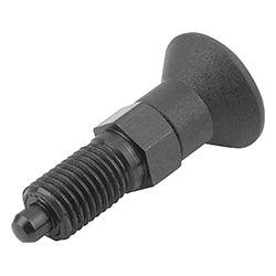 Indexing plunger, form A without locking slot without locknut, steel or stainless steel, inch (03089)