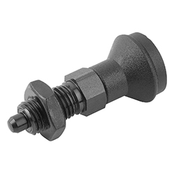 Indexing plunger, form B without groove with locknut, inch (03090)