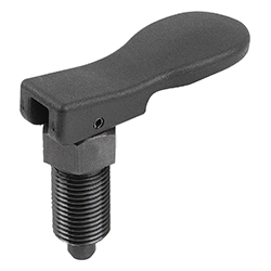 Indexing plunger with eccentric handle, form A, inch (03090)