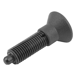 Indexing plunger without groove, form G, steel or stainless steel, inch (03092)