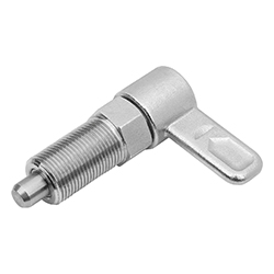 Cam-action indexing plunger with internal guide, form A without cap without locknut, stainless steel (03099)