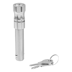 Ball lock pin lockable, form A with recessed grip, stainless steel (03415)