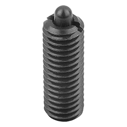 Spring plunger spring force, with thread lock, steel, Comp:Pin steel (03041)