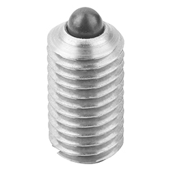 Spring plunger light spring force, stainless steel, inch (03025)