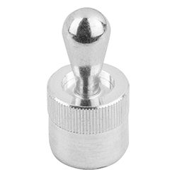 Lateral spring plunger, spring force without seal, aluminium, inch (03330)