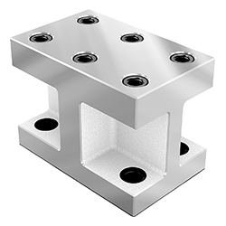 Riser block long version, form H, with tapped holes (01247)