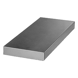 Plate rectangular, grey cast iron or aluminium (01140)