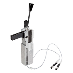 Mini clamp with end position feedback, magnetic, form A, aluminium (05652)