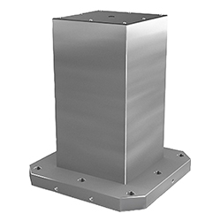 Cube tombstone with pre-machined clamping, form A, GJL300 (01850)