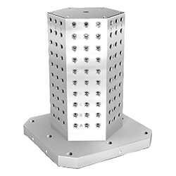 Tombstone fixture sides, with grid holes, form B, GJL300 (01855)