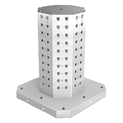 Tombstone fixture sides, with grid holes, form B, GJL300 (01856)