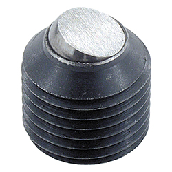 Ball-end thrust screw without head, short version, carbon steel (07109)