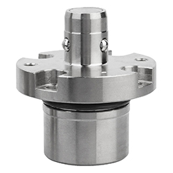 Locating cylinder pneumatic, form B, carbon steel nickel-plated (03161)