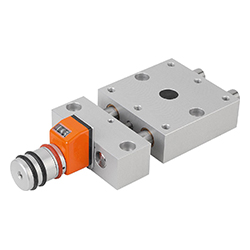 Positioning table short version with position indicator, aluminium (21102)