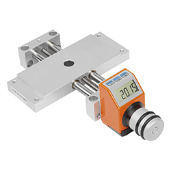 Cross table long version, with electronic position indicator, form C, aluminium (21137)