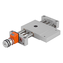 Cross table long version, with position indicator, form B, aluminium (21136)