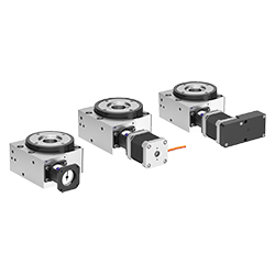 Rotary positioning table long version with coaxial electric drive medium load (21085)