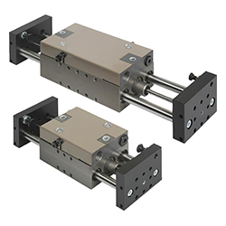 Linear module pneumatic, 2 round guides, aluminium (20000)