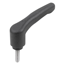 Clamping lever ECO, with external thread, threaded insert stainless steel (06613)