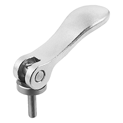 Cam lever adjustable, with external thread; thrust washer stainless steel, inch (04233)