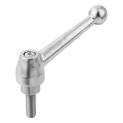 Clamping lever, stainless steel, electropolished, inch (06441)