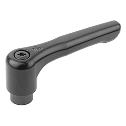 Clamping lever flat, internal thread, zinc, inch (06448)