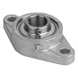 Pillow block bearing flange bearing, stainless steel (24244)