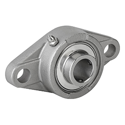 Pillow block bearing flange bearing, MUCFL, stainless steel (24244)