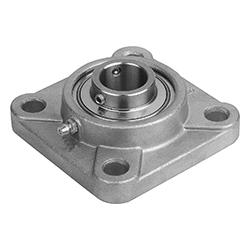 Pillow block bearing flange bearing, stainless steel (24242)