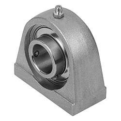 Pillow block bearing pedestal bearing, stainless steel (24241)