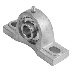 Pillow block bearing pedestal bearing, stainless steel (24240)