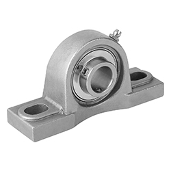 Pillow block bearing pedestal bearing, MUCP, stainless steel (24240)