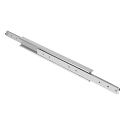 Telescopic rail full extension, compact, carbon steel (21337-10)