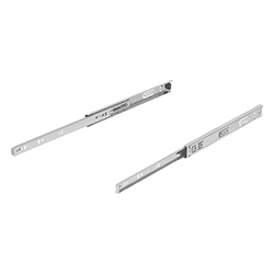 Telescopic rail, partial extension, form A, steel (21334)