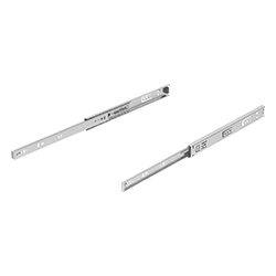 Telescopic rail, partial extension, form B, steel (21334)