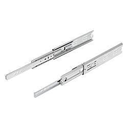 Telescopic rail, full extension, steel (21334-53)