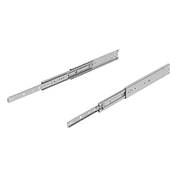 Telescopic rail, over extension, steel (21334-55)