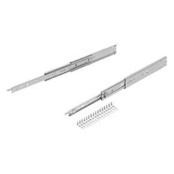 Telescopic rail, over extension, steel (21334-60)