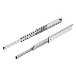 Telescopic rail, over extension, stainless steel (21334)