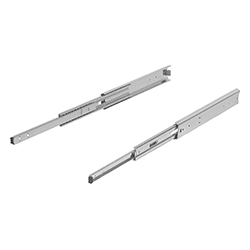 Telescopic rail, over extension, steel (21335-05)