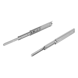 Telescopic rail, full extension, steel (21335-10)