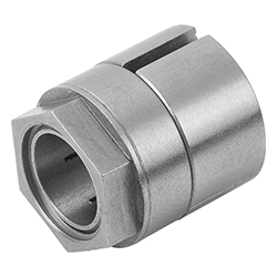 Keyless locking coupling with central nut, form A (23368)