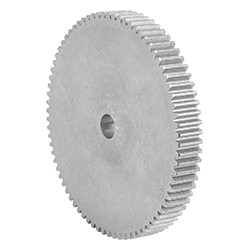 Spur gear straight, form B without hub, module 3 toothing milled, steel (22400)