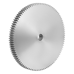 Spur gear straight, form B without hub, module 2.5 toothing milled, steel (22400)